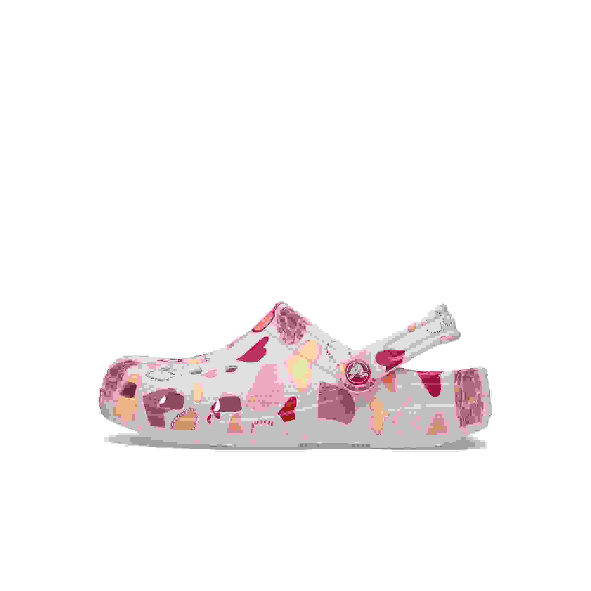 Crocs Classic Preschool Girls' "Pink Hearts" Clog